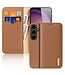 DUX DUCIS Bruin Pasjeshouder Bookcase Hoesje voor de Samsung Galaxy S24