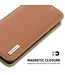 DUX DUCIS Bruin Pasjeshouder Bookcase Hoesje voor de Samsung Galaxy S24