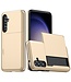 SoFetch Goud Pasjeshouder Hybride Hoesje voor de Samsung Galaxy S24