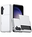 SoFetch Zilver Pasjeshouder Hybride Hoesje voor de Samsung Galaxy S24