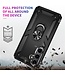 SoFetch Zwart Houder Modern Hybride Hoesje voor de Samsung Galaxy S24