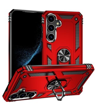 SoFetch Rood Houder Modern Hybride Hoesje Samsung Galaxy S24