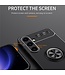 SoFetch Blauw Ring Houder Hybride Hoesje voor de Samsung Galaxy S24