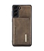 Koffiebruin Splitleder 2-in-1 Hoesje voor de Samsung Galaxy S24
