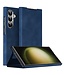 SoFetch Blauw Nappa Textuur Bookcase voor de Samsung Galaxy S24