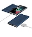 SoFetch Blauw Nappa Textuur Bookcase voor de Samsung Galaxy S24