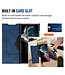 SoFetch Blauw Nappa Textuur Bookcase voor de Samsung Galaxy S24