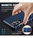 SoFetch Blauw Nappa Textuur Bookcase voor de Samsung Galaxy S24