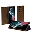 SoFetch Bruin Nappa Textuur Bookcase voor de Samsung Galaxy S24