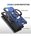 SoFetch Navy Blauw Ring Houder Hybride Hoesje voor de Samsung Galaxy S24