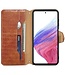 SoFetch Bruin Krokodillen Bookcase Hoesje voor de Samsung Galaxy S24