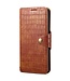 SoFetch Bruin Krokodillen Bookcase Hoesje voor de Samsung Galaxy S24