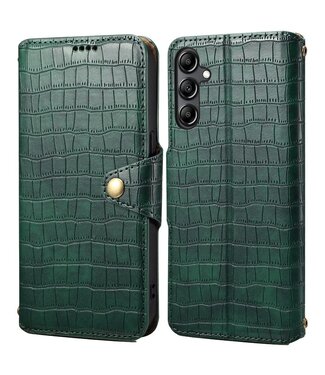 SoFetch Groen Krokodillen Bookcase Hoesje Samsung Galaxy S24