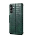 SoFetch Groen Krokodillen Bookcase Hoesje voor de Samsung Galaxy S24