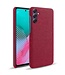 SoFetch Rood Stoffen Hybride Hoesje voor de Samsung Galaxy S24