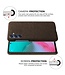 SoFetch Bruin Stoffen Hybride Hoesje voor de Samsung Galaxy S24