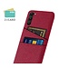SoFetch Rood Pasjeshouder Hybride Hoesje voor de Samsung Galaxy S24