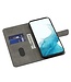 SoFetch Zwart Kat Bookcase Hoesje met Polsbandje voor de Samsung Galaxy S24