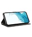 SoFetch Zwart Kat Bookcase Hoesje met Polsbandje voor de Samsung Galaxy S24