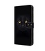 SoFetch Zwart Kat Bookcase Hoesje met Polsbandje voor de Samsung Galaxy S24