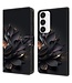 SoFetch  Lotus Bookcase Hoesje met Polsbandje voor de Samsung Galaxy S24