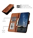 SoFetch Koffiebruin Bloemen Bookcase Hoesje voor de Samsung Galaxy S24