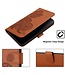 SoFetch Koffiebruin Bloemen Bookcase Hoesje voor de Samsung Galaxy S24