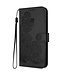 SoFetch Zwart Bloemen Bookcase Hoesje voor de Samsung Galaxy S24