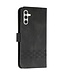 SoFetch Zwart Ruiten Bookcase Hoesje voor de Samsung Galaxy S24
