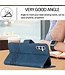 SoFetch Blauw Ruiten Bookcase Hoesje voor de Samsung Galaxy S24