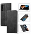 Lc. Imeeke Zwart Stijlvol Bookcase Hoesje voor de Samsung Galaxy S24