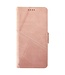 Idewei Roze Lijnen Bookcase Hoesje voor de Samsung Galaxy S24