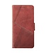 Idewei Rood Lijnen Bookcase Hoesje voor de Samsung Galaxy S24