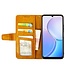 Idewei Oranje Lijnen Bookcase Hoesje voor de Samsung Galaxy S24