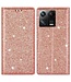 SoFetch Rozegoud Glitters Bookcase Hoesje voor de Xiaomi 13 Pro