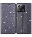 SoFetch Grijs Glitters Bookcase Hoesje voor de Xiaomi 13 Pro
