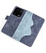 SoFetch Blauw Twee kleuren Bookcase Hoesje voor de Xiaomi 13 Pro