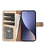 SoFetch Geel Twee kleuren Bookcase Hoesje voor de Xiaomi 13 Pro