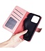 SoFetch Roze Twee kleuren Bookcase Hoesje voor de Xiaomi 13 Pro