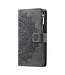 SoFetch Grijs Mandala Bookcase Hoesje met Handriem voor de Xiaomi 13 Pro