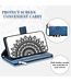 SoFetch Blauw Mandala Bookcase Hoesje met Handriem voor de Xiaomi 13 Pro
