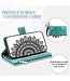 SoFetch Groen Mandala Bookcase Hoesje met Handriem voor de Xiaomi 13 Pro