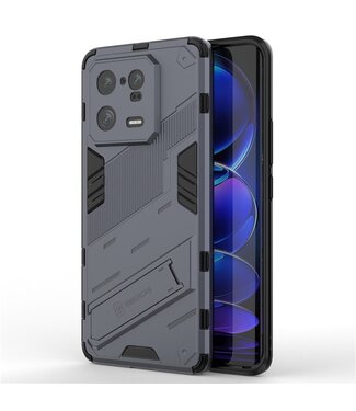 SoFetch Donkerblauw Valbestendig Houder Hybride Hoesje Xiaomi 13 Pro