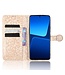 SoFetch Rozegoud Stippen Bookcase Hoesje met Handriem voor de Xiaomi 13 Pro