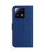 SoFetch Saffierblauw Zonnebloem Bookcase Hoesje met Handriem voor de Xiaomi 13 Pro