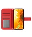 SoFetch Rod Zonnebloem Bookcase Hoesje met Handriem voor de Xiaomi 13 Pro