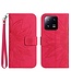 SoFetch Roze Zonnebloem Bookcase Hoesje met Handriem voor de Xiaomi 13 Pro