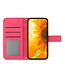 SoFetch Roze Zonnebloem Bookcase Hoesje met Handriem voor de Xiaomi 13 Pro