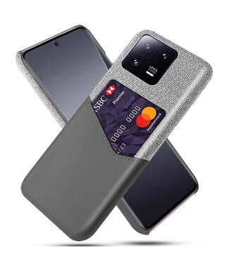 SoFetch Grijs Pasjeshouder Stijlvol Hybride Hoesje Xiaomi 13 Pro