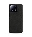SoFetch Zwart Stoffen Modern Hardcase Hoesje voor de Xiaomi 13 Pro